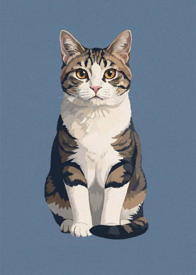 Portrait of a Tabby Cat