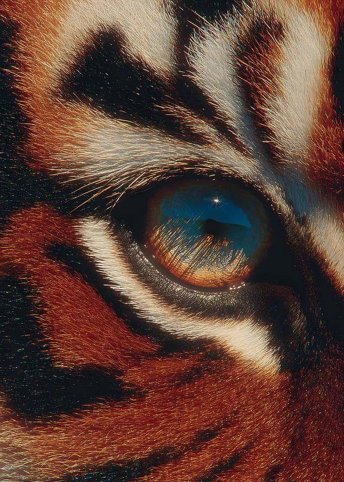 Tiger Eye Close-Up