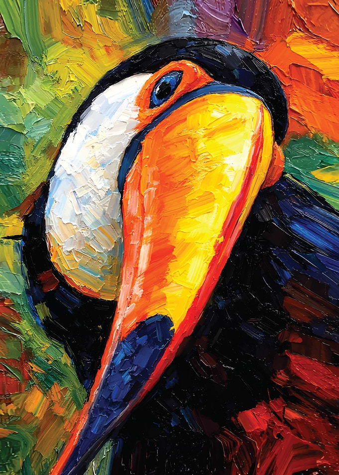 Vibrant Toucan Painting