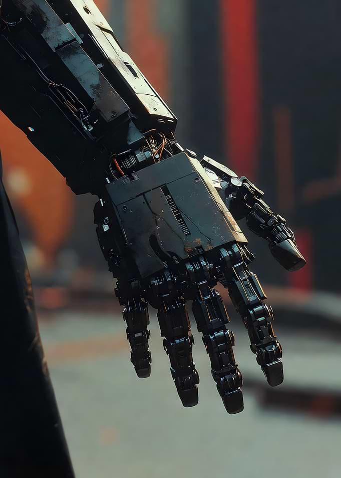 Cybernetic Arm Close-Up