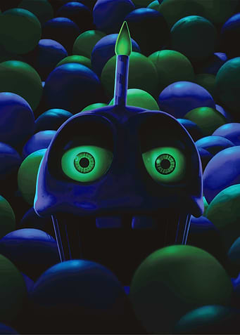 Cupcake with Glowing Eyes