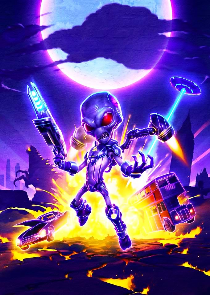 Alien Invasion: Destroy All Humans! Artwork