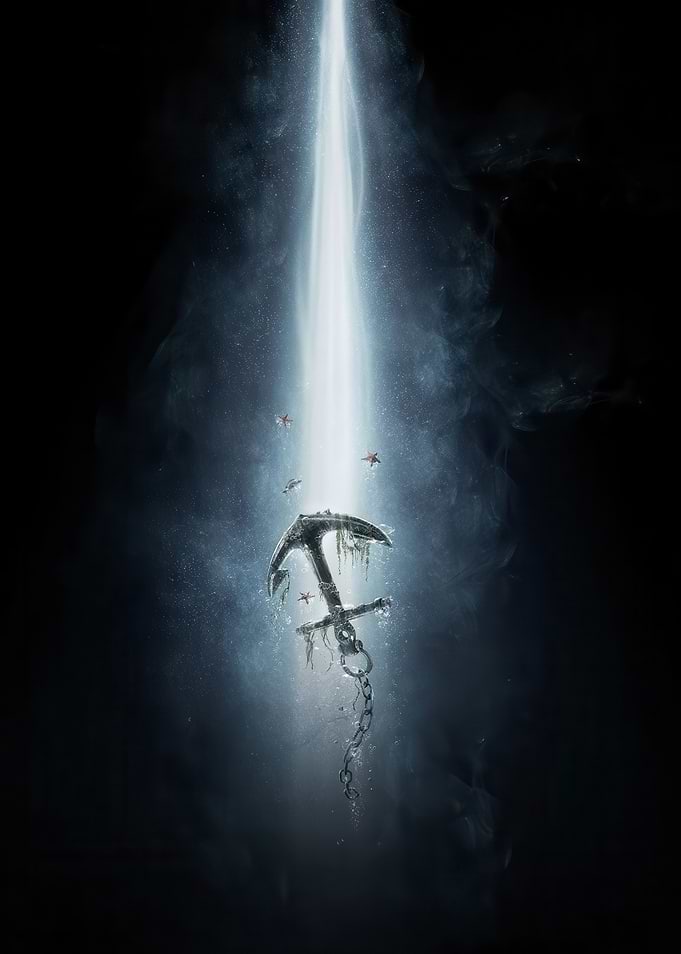 Underwater Anchor with Light Beam