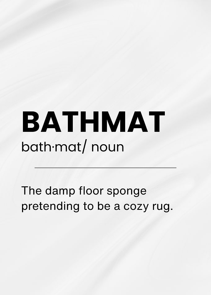 Bathmat Funny Definition