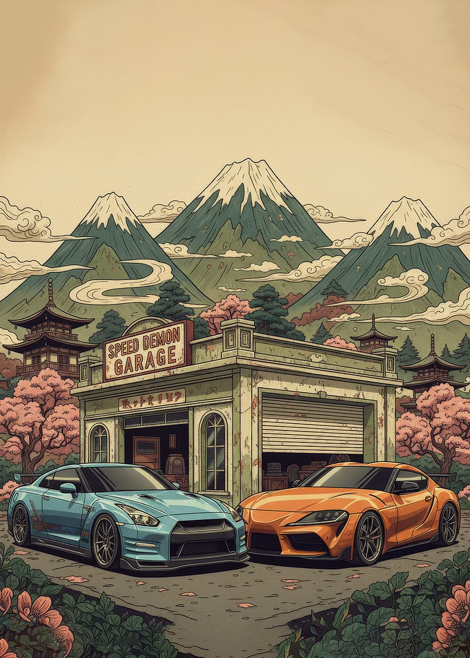 Japanese Cars at Speed Demon Garage