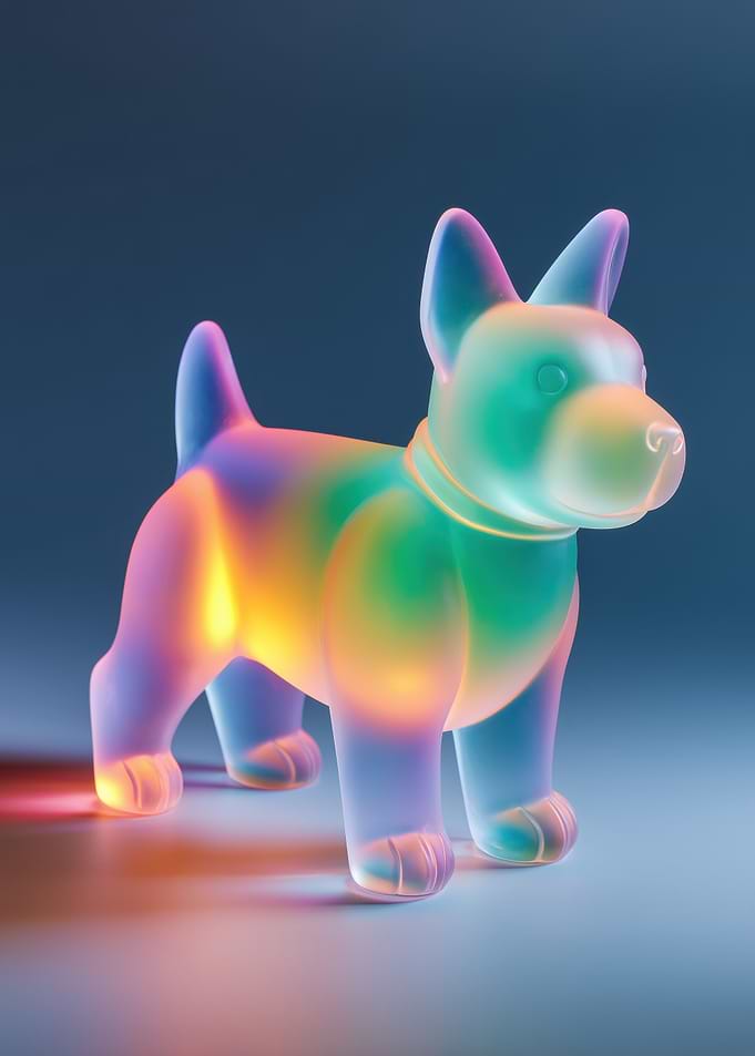 Colorful Dog Figurine
