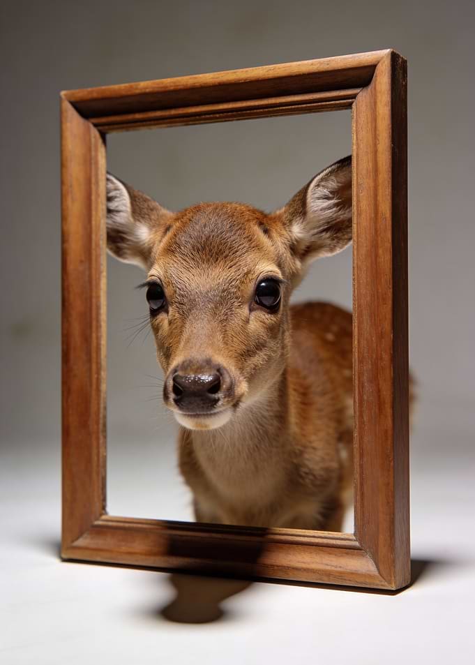 Fawn Portrait Framed