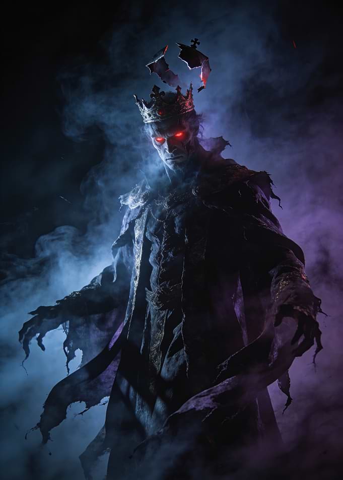 Undead King in Smoky Darkness