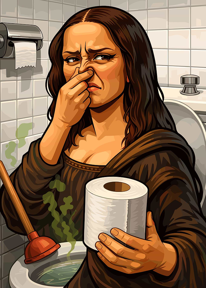 Mona Lisa Bathroom Troubles