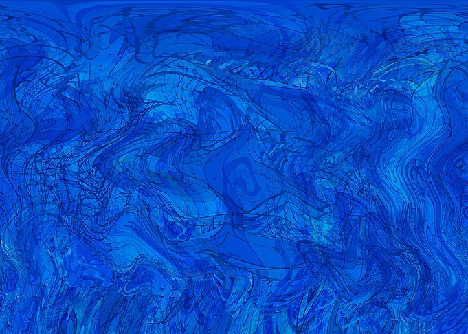 Abstract Blue Swirls VC1S