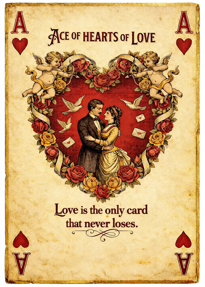Ace of Hearts Love Card