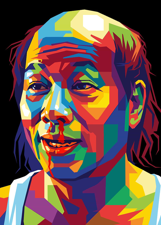 Leung Siu-lung Colorful Portrait with Blood