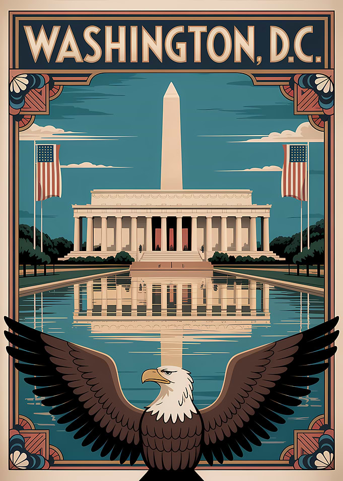 Washington D.C. Travel Poster