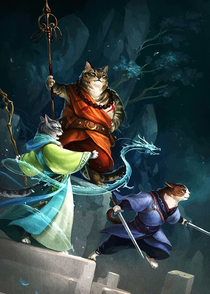 Feline Fantasy Warriors