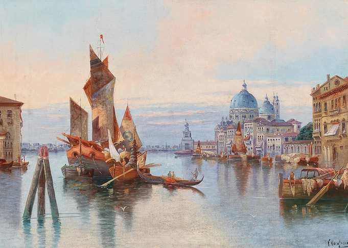 Venice Canal Scene Painting