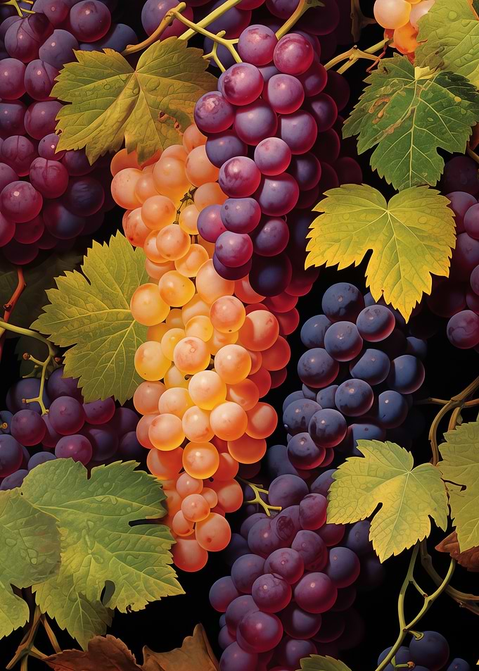 Lush Grape Clusters