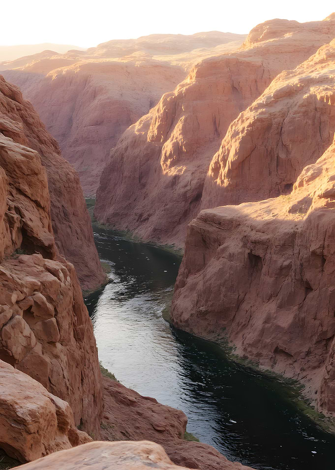 River Through Canyon