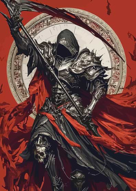 Grim Reaper with Scythe and Armor