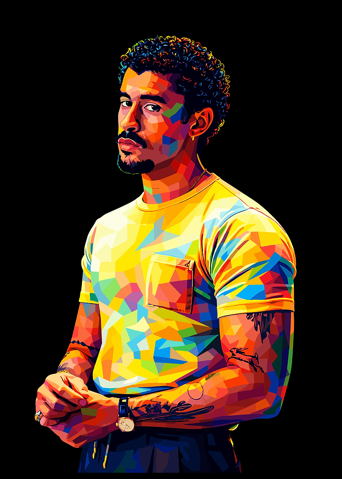 Colorful Portrait of a Man