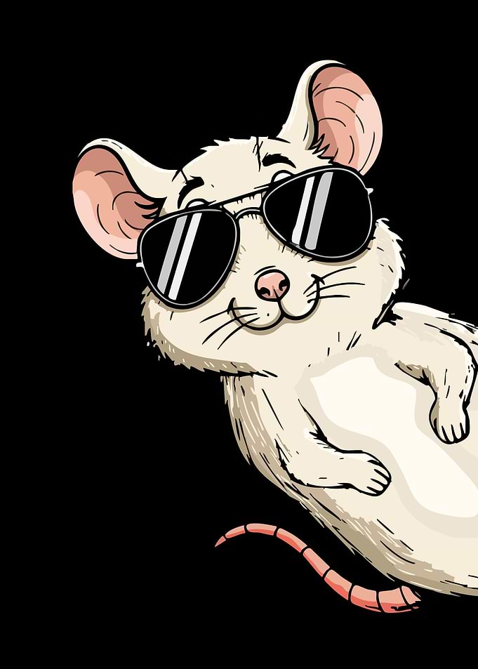 Cool Mouse with Sunglasses