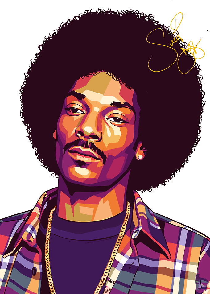 Snoop Dogg Portrait Digital Art