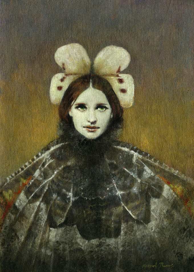 Pre-Raphaelite Style Butterffly Girl