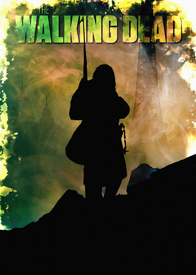 The Walking Dead Silhouette Poster