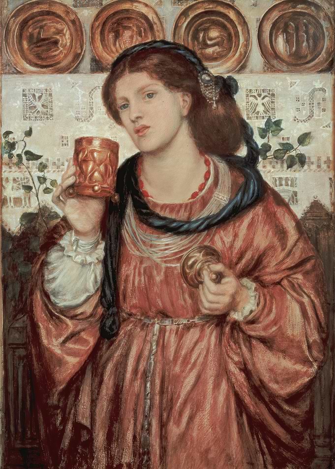 Woman with Chalice Painting