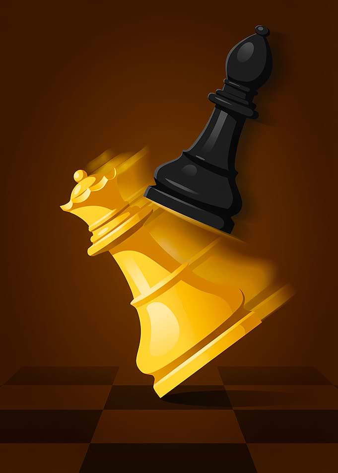 Chess Pieces in Motion
