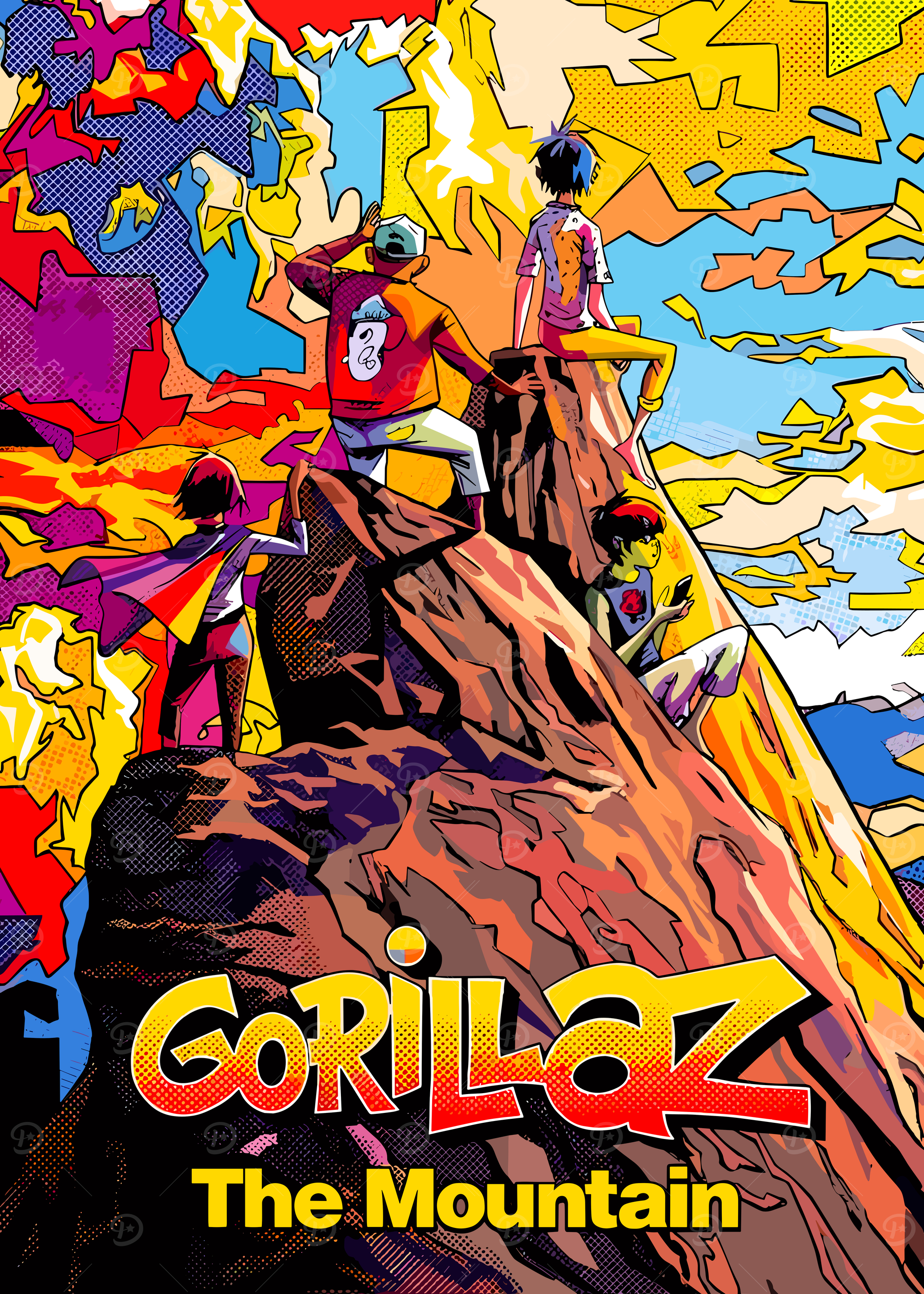 Gorillaz band Posters Online - Shop Unique Metal Prints, Pictures