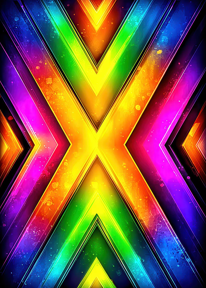 Colorful Abstract Geometric Pattern