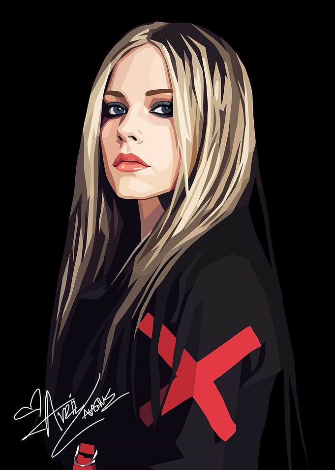 Avril Lavigne Digital Portrait
