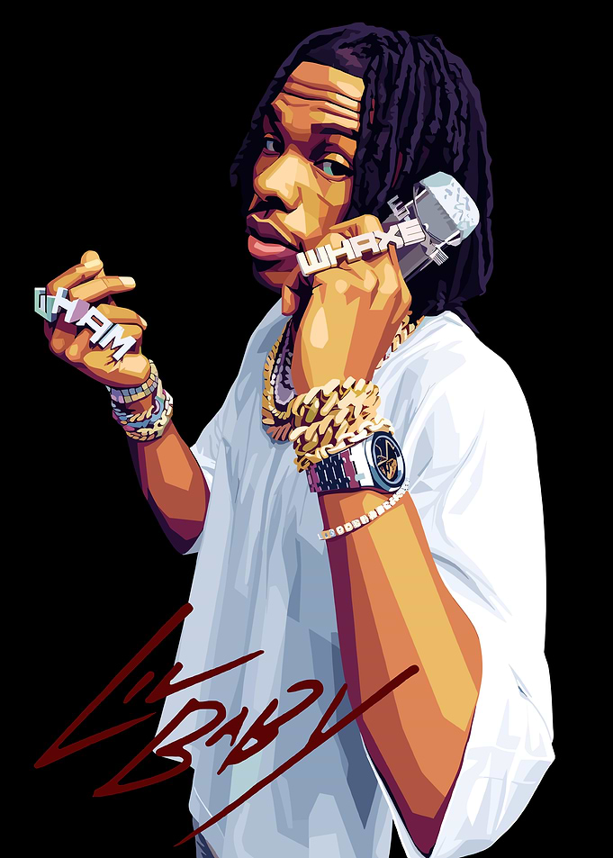 Lil Baby Portrait Digital Art