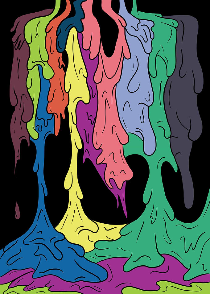Colorful Dripping Paint - twenty one pilots