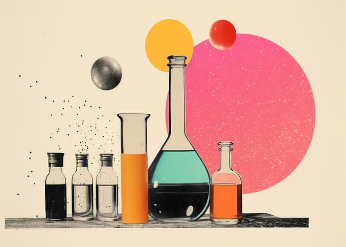 Abstract Chemistry Lab Still Life