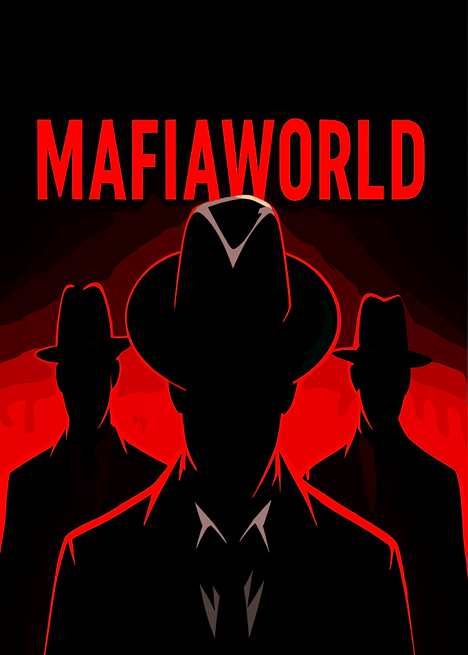 Mafiaworld: Shadowy Figures in Red and Black