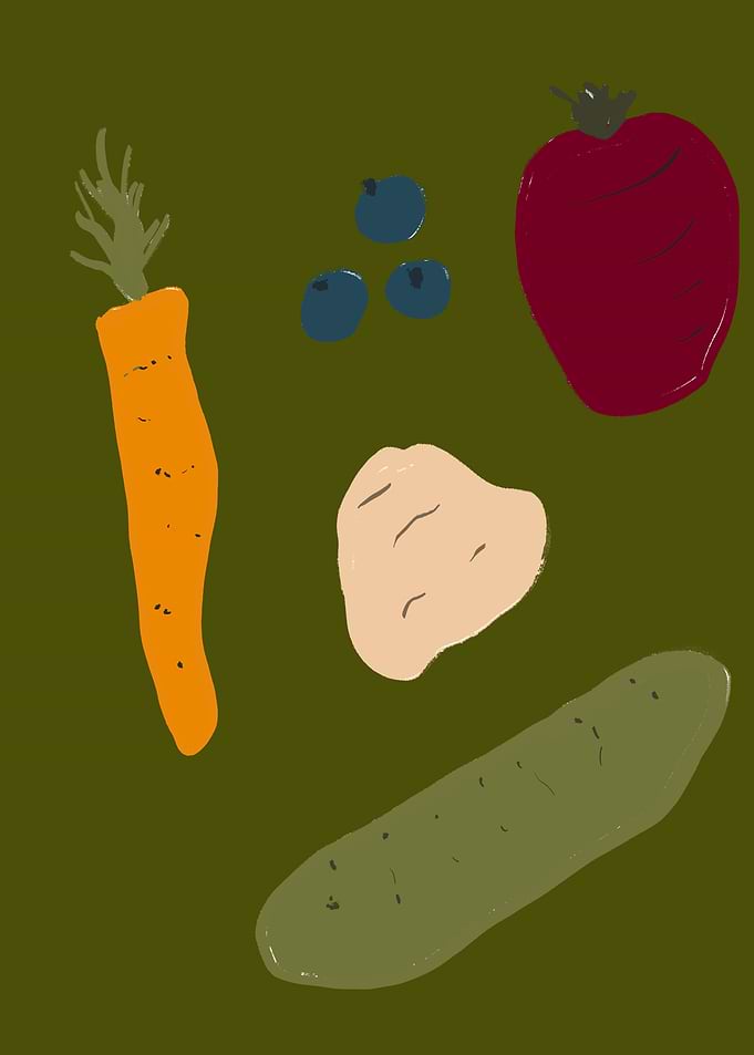 Vegetable and Fruit Still Life