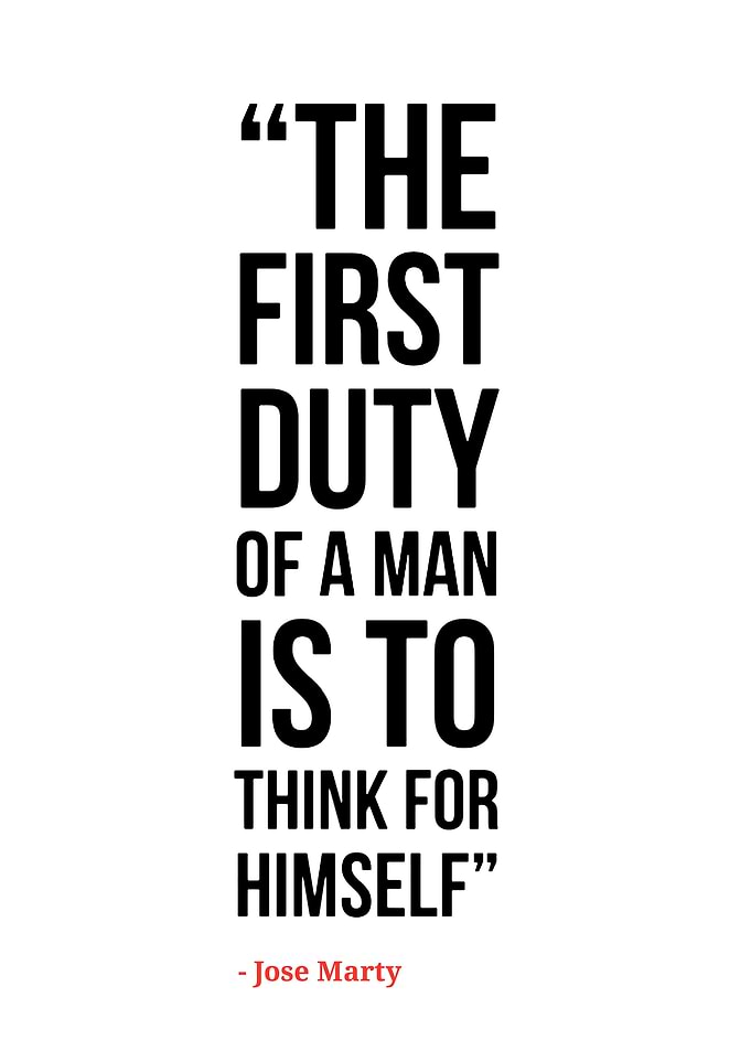 Inspirational Quote by Jose Marty