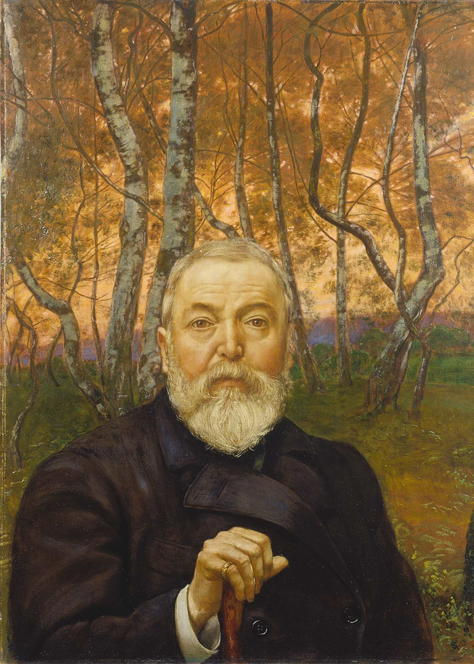 Portrait of a man in nature