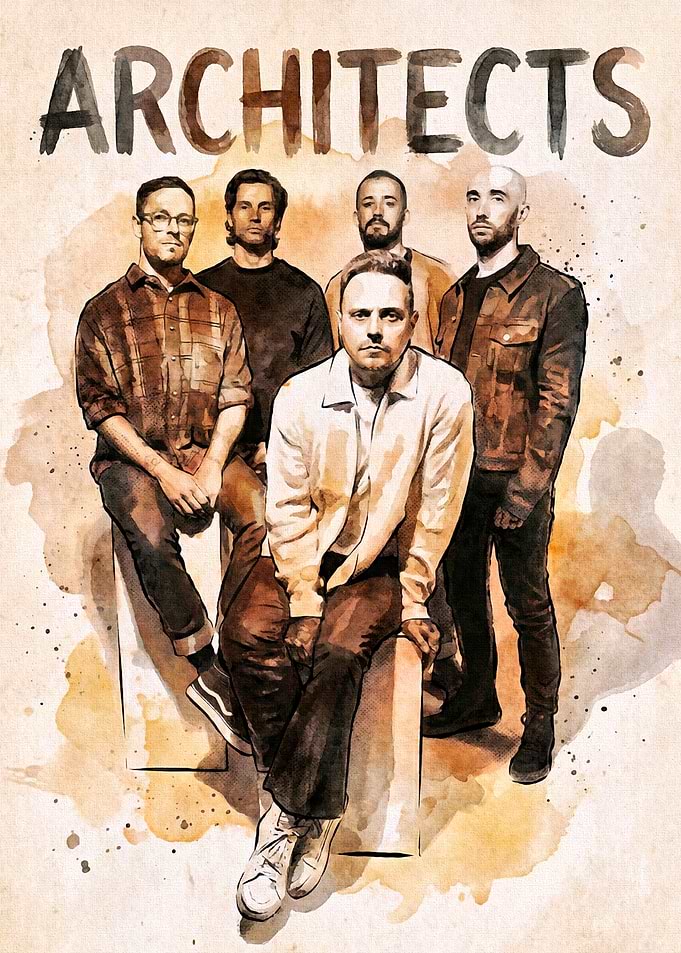 Architects Band Watercolor Portrait