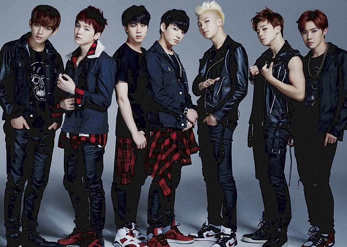 BTS Group Photo in Black Outfits