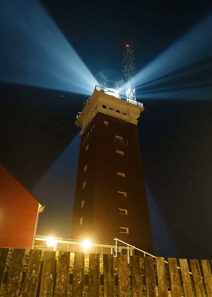Brickstone lighthouse tower on Helgoland, Germany