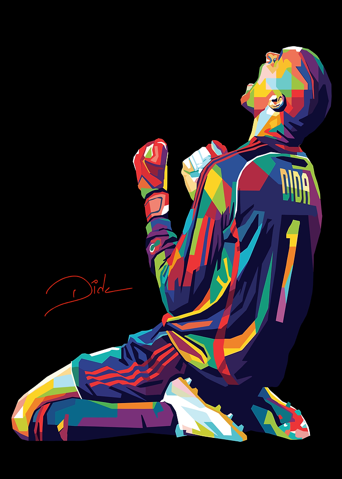 Dida Goalkeeper Pop Art Illustration