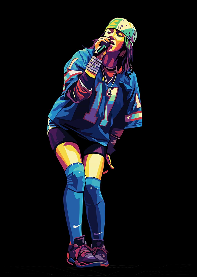 Billie Eilish Pop Art Portrait
