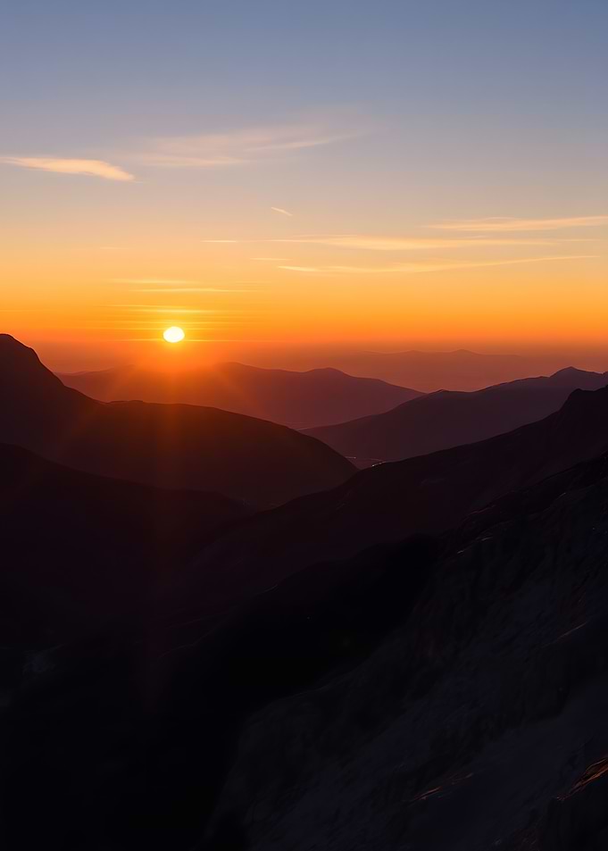 Mountain Sunset Landscape