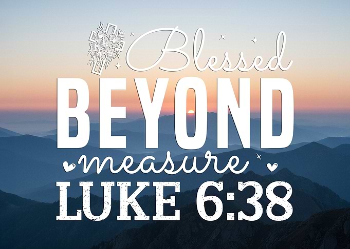 Blessed Beyond Measure Luke 6:38