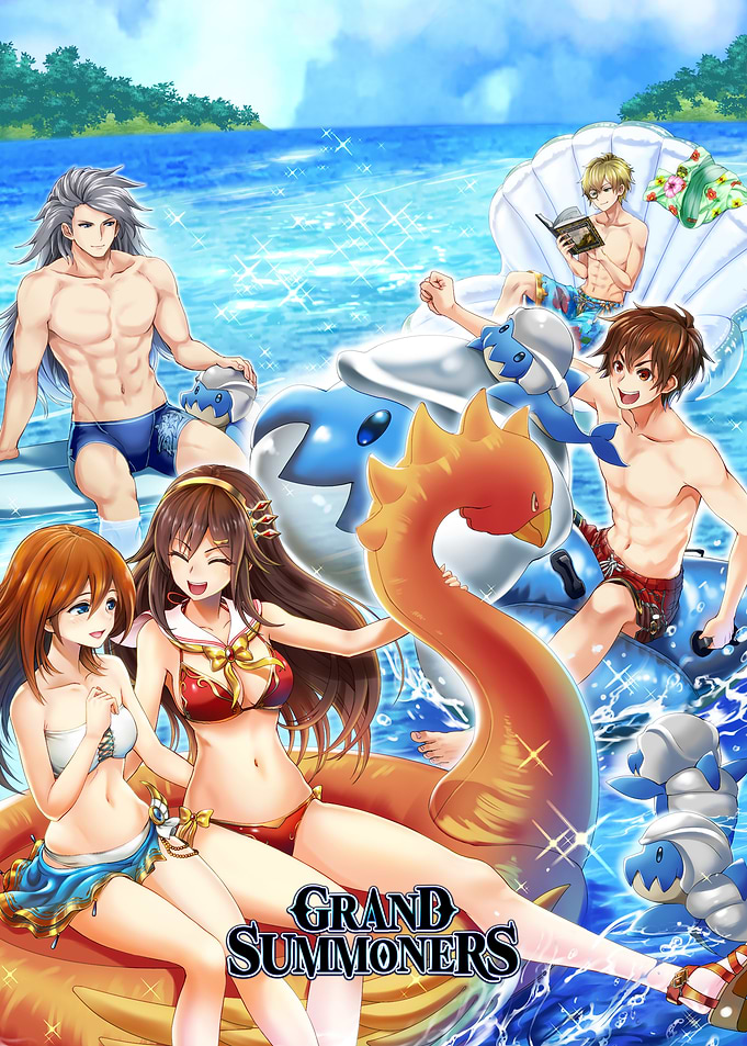 Main Cast Summer Title Illustration