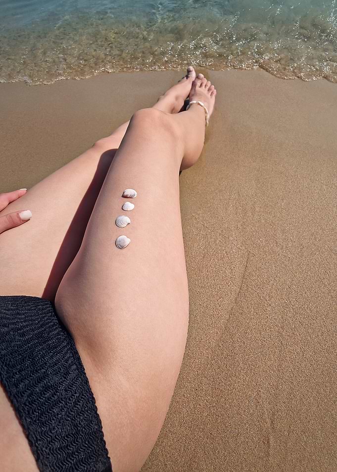 Beach Relaxation with Seashells