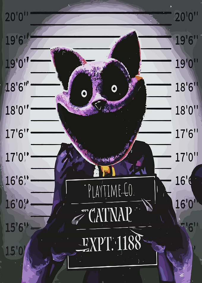 CatNap Mugshot from Poppy Playtime