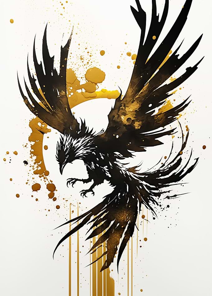 Abstract Phoenix Rising Art